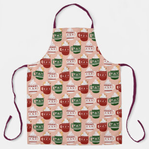 Cute Tradicional Christmas Bervarge Hot Cocoa wi Apron