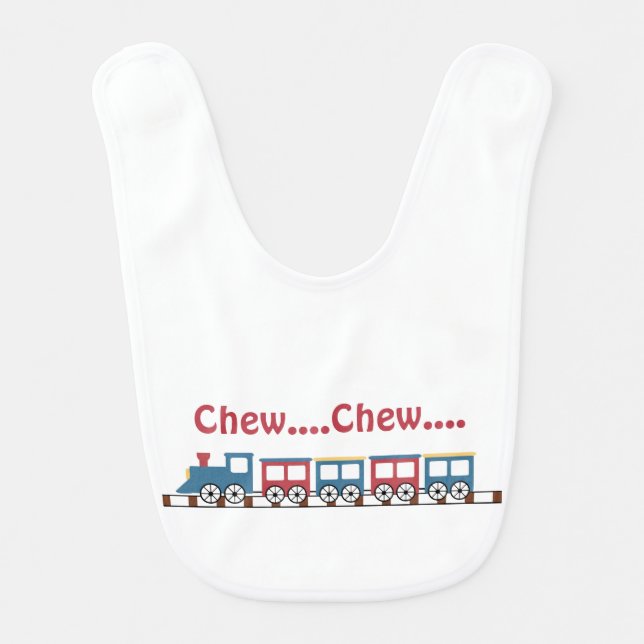 Cute Train Baby Bib (Front)