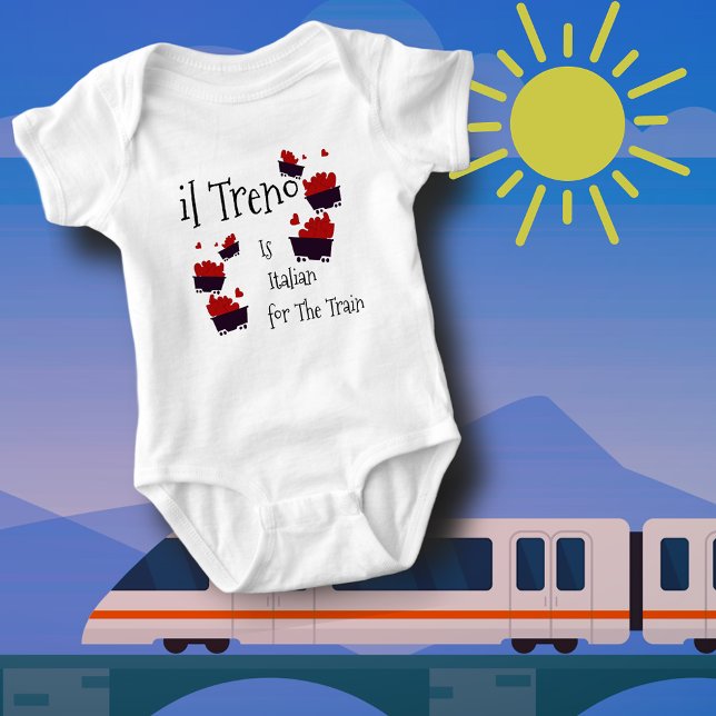 Cute Train Baby Bodysuit (Creator Uploaded)