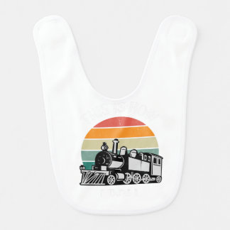 Cute Train Bib