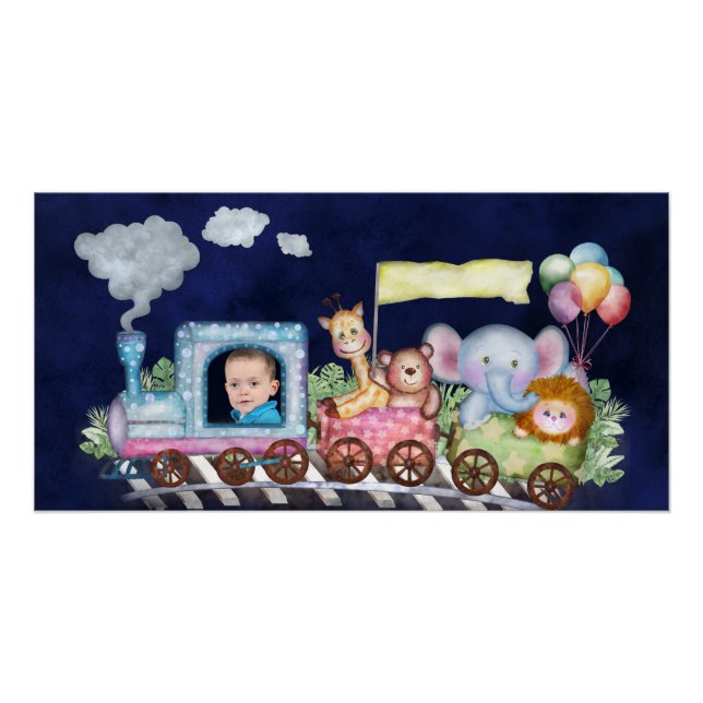 Cute train engine  poster (Front)