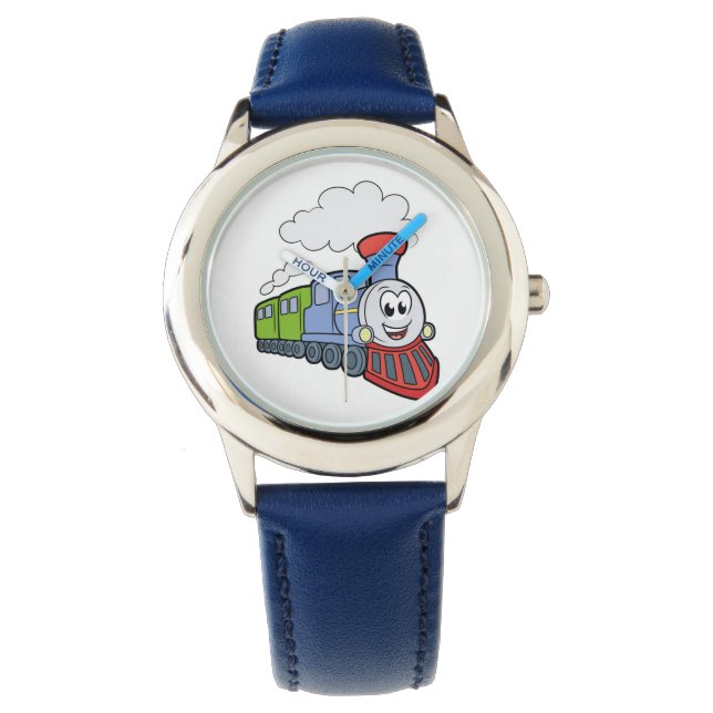 Cute Train Kid's Colorful Face Watch (Front)