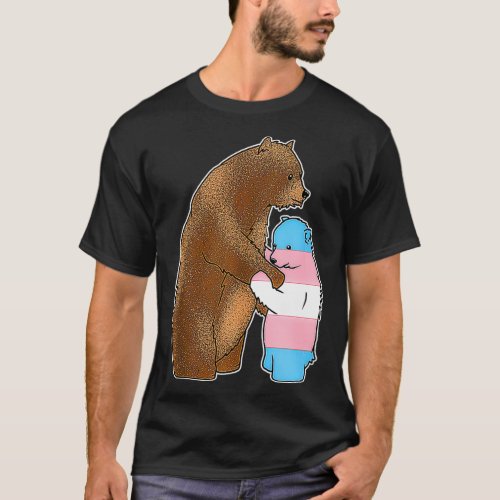 Cute Transgender Pride Mama Bear  T_Shirt