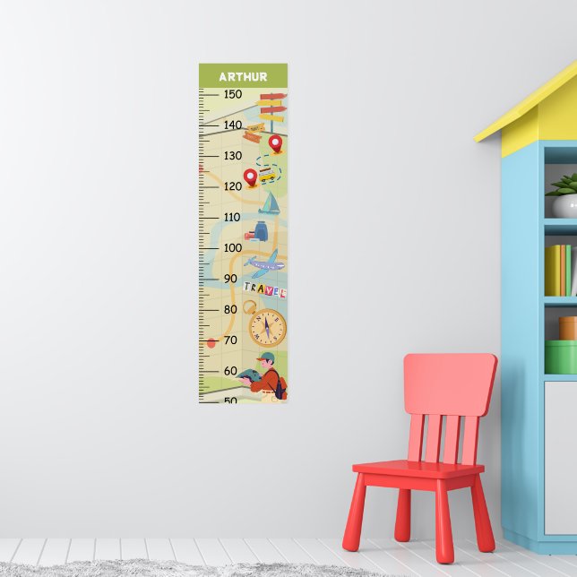 Cute Traveling Growth Chart (Nursery 1)