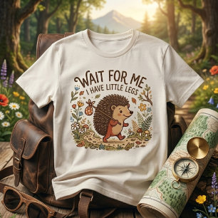 Cute Traveling Hedgehog with Little Legs Tri-Blend Shirt