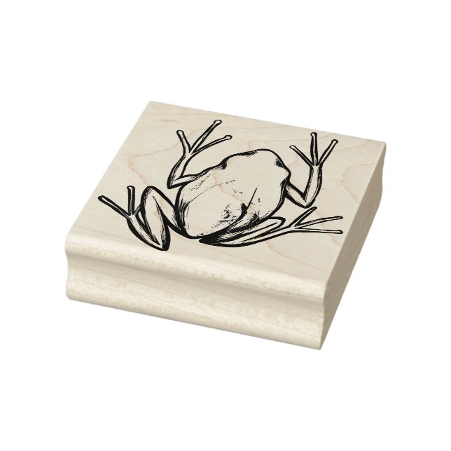 Cute Tree Frog Artistic Frogs I love frogs         Rubber Stamp (Stamp)
