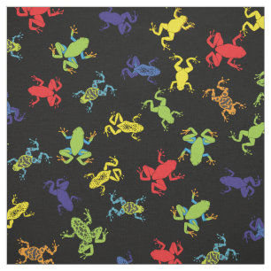 Cute Tree Frog Colorful Cartoon Kids Fabric