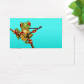 Cute Tree Frog Playing an Acoustic Guitar Blue (Desk)