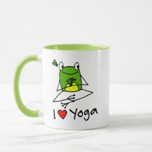 Cute Tree Frog Yoga Pose Mug