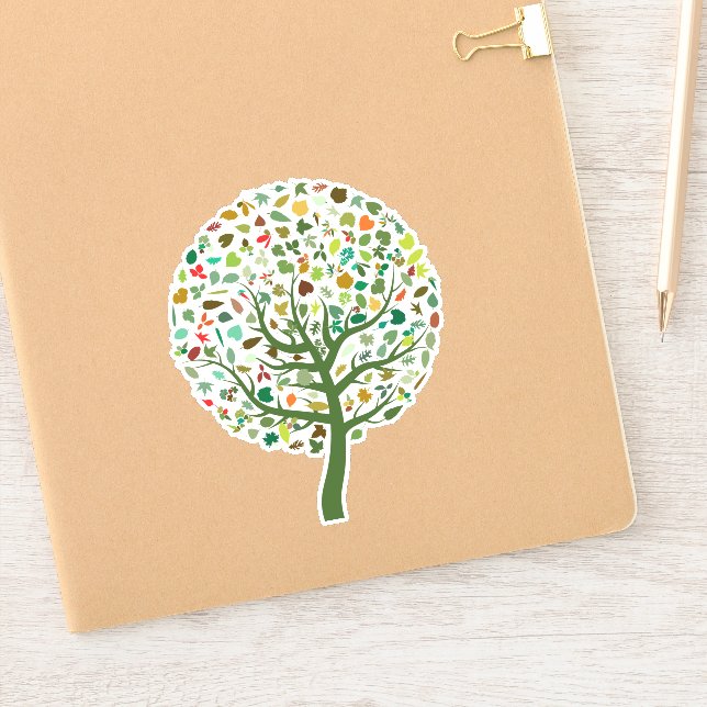 Cute tree of life sticker (Notebook)