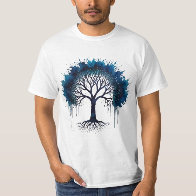 Cute Tree of Life Watercolour T-Shirt (Front)