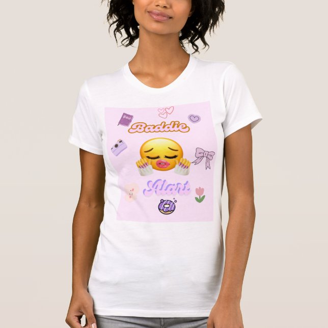 cute trending baddie girls tshirt (Front)
