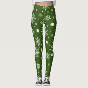 Cute Trending Snowflakes pattern Leggings