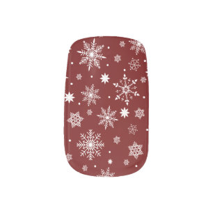 Cute Trending Snowflakes pattern  Minx Nail Art