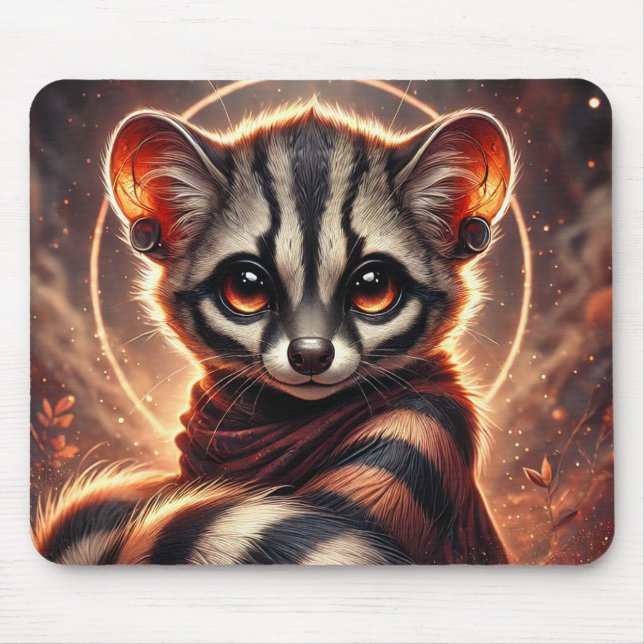 Cute Trendy African Civet | Anime Mousepad (Front)