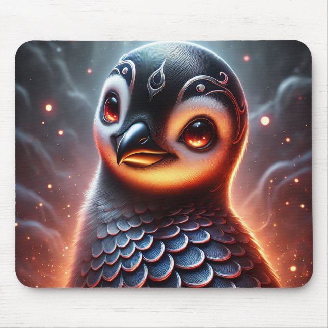 Cute Trendy African Penguin | Anime Mousepad (Front)