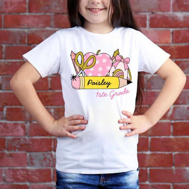 Cute Trendy Back To School Pencil for Girls  T-Shirt (Creator Uploaded)