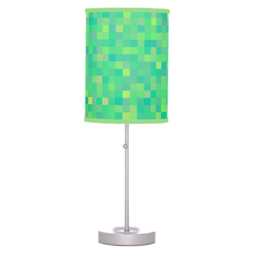 CUTE Trendy Bright Multi_Color Square Pattern Table Lamp