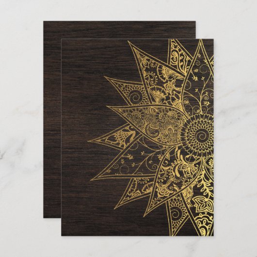 Cute trendy flower henna hand drawn design (Front/Back)