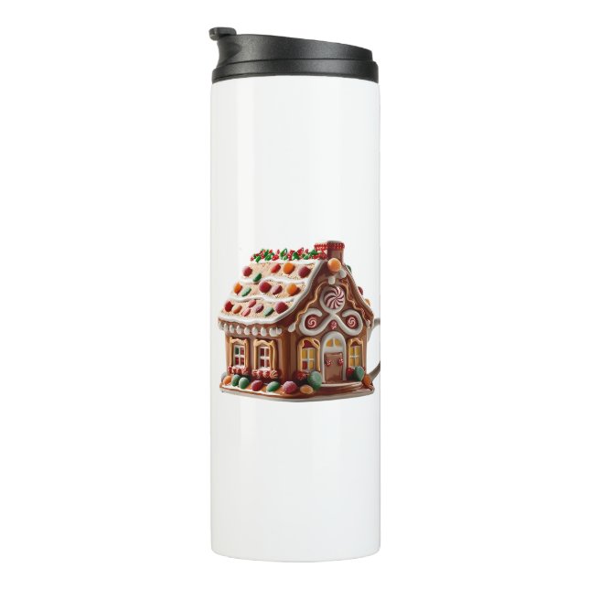 Cute Trendy Modern Funny Humor Merry Christmas Thermal Tumbler (Rotated Right)