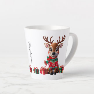 Cute Trendy Modern Funny Merry Christmas Latte Mug