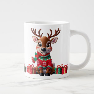  Cute Trendy Modern Humor Funny Christmas  Giant Coffee Mug
