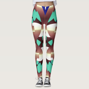 Cute trendy multicolor "Ratti_Creative_Arts" Legg Leggings