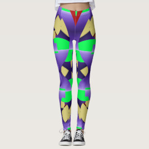 Cute trendy multicolor "Ratti_Creative_Arts" Legg Leggings