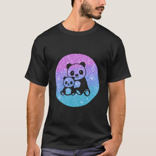 Cute Trendy Panda And Baby Gift For Girls Teens An T_Shirt
