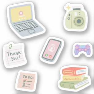 cute trendy Thank you pack of  Sticker