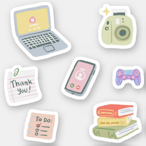 cute trendy Thank you pack of  Sticker