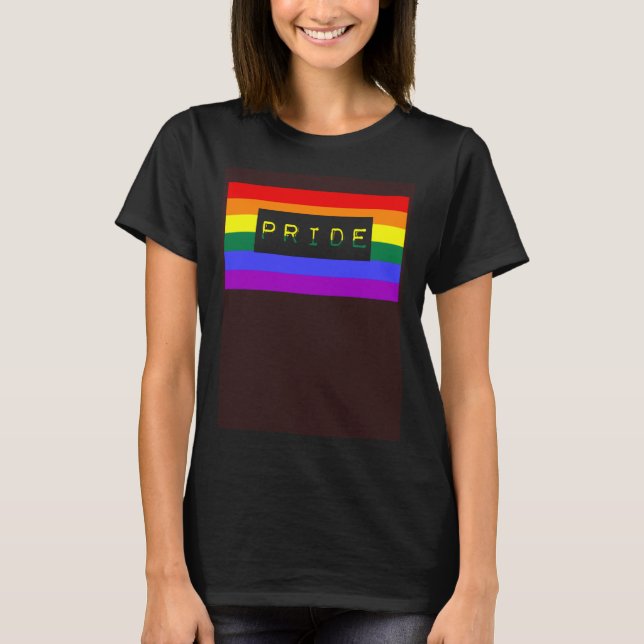 Cute Trendy Unique LGBTQ Gay Pride Flag Queer Quot T-Shirt (Front)