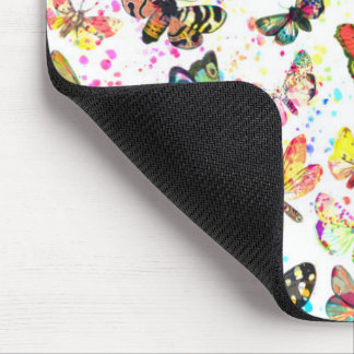 Cute Trendy Watercolor Butterflies Mouse Pad