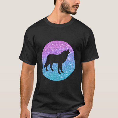 Cute Trendy Wolf Gift For Girls Teens And Women T_Shirt