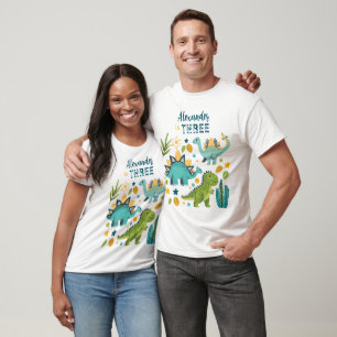 Cute TRex Dinosaur Parents T-Shirt