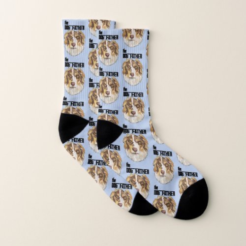 Cute Tri Australian Cattle Dog Socks