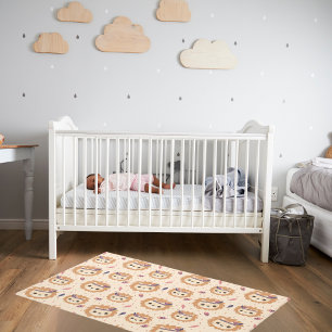 Cute Tribal Cub Nursery Kid's Room Rug