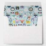 Cute Tribal Face Pattern Envelope