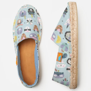 Cute Tribal Face Pattern Espadrilles
