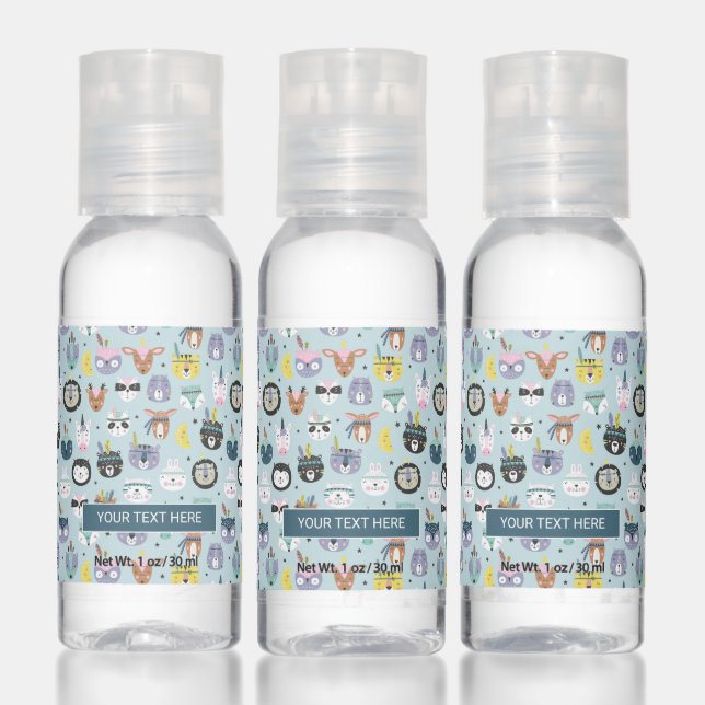 Cute Tribal Face Pattern Hand Sanitizer (Set)