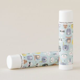 Cute Tribal Face Pattern Lip Balm
