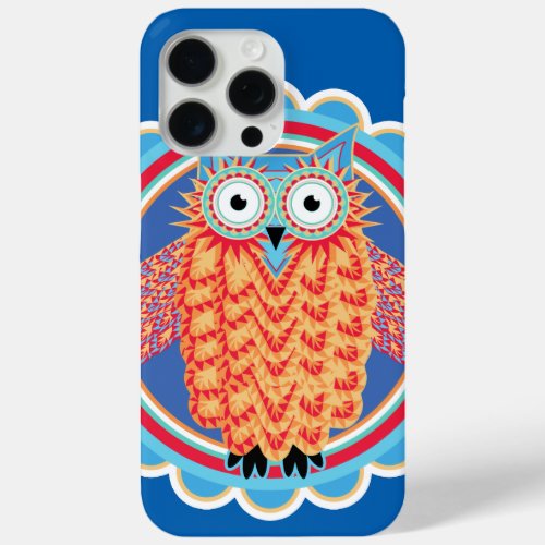 Cute Tribal Owl iPhone 15 Pro Max Case