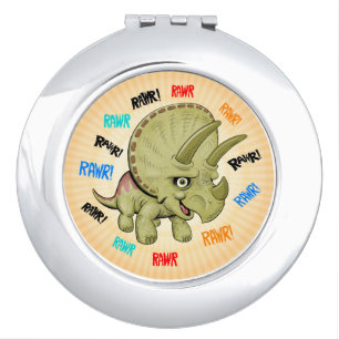 Cute Triceratops Compact Mirror