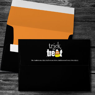 Cute Trick or Treat Custom Halloween  Envelope