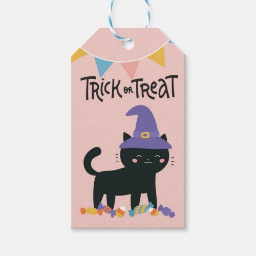 Cute Trick or Treat Favor Tag Halloween Treat Tag