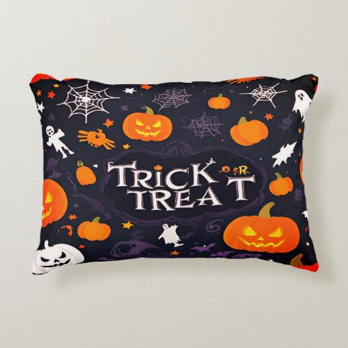 Cute Trick or treat Halloween  Accent Pillow