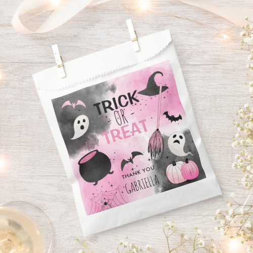 Cute Trick or Treat Halloween Birthday Party Favor Favor Bag