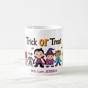 Cute Trick or Treat Halloween Costume Party Color Morph Mug
