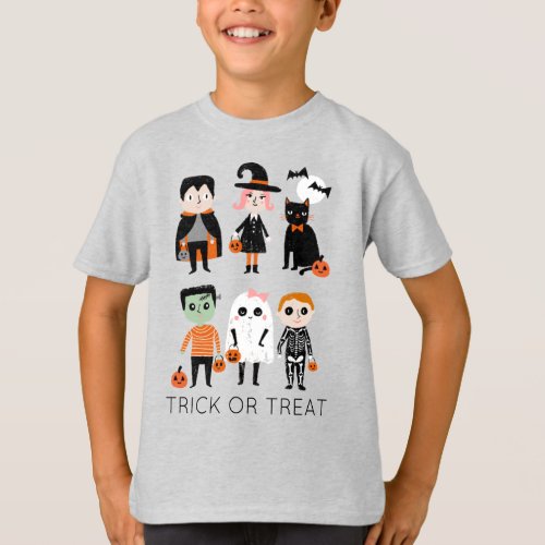 Cute trick or treat halloween kids T_Shirt