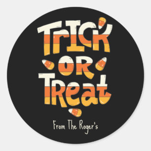 Cute Trick or Treat Halloween Stickers